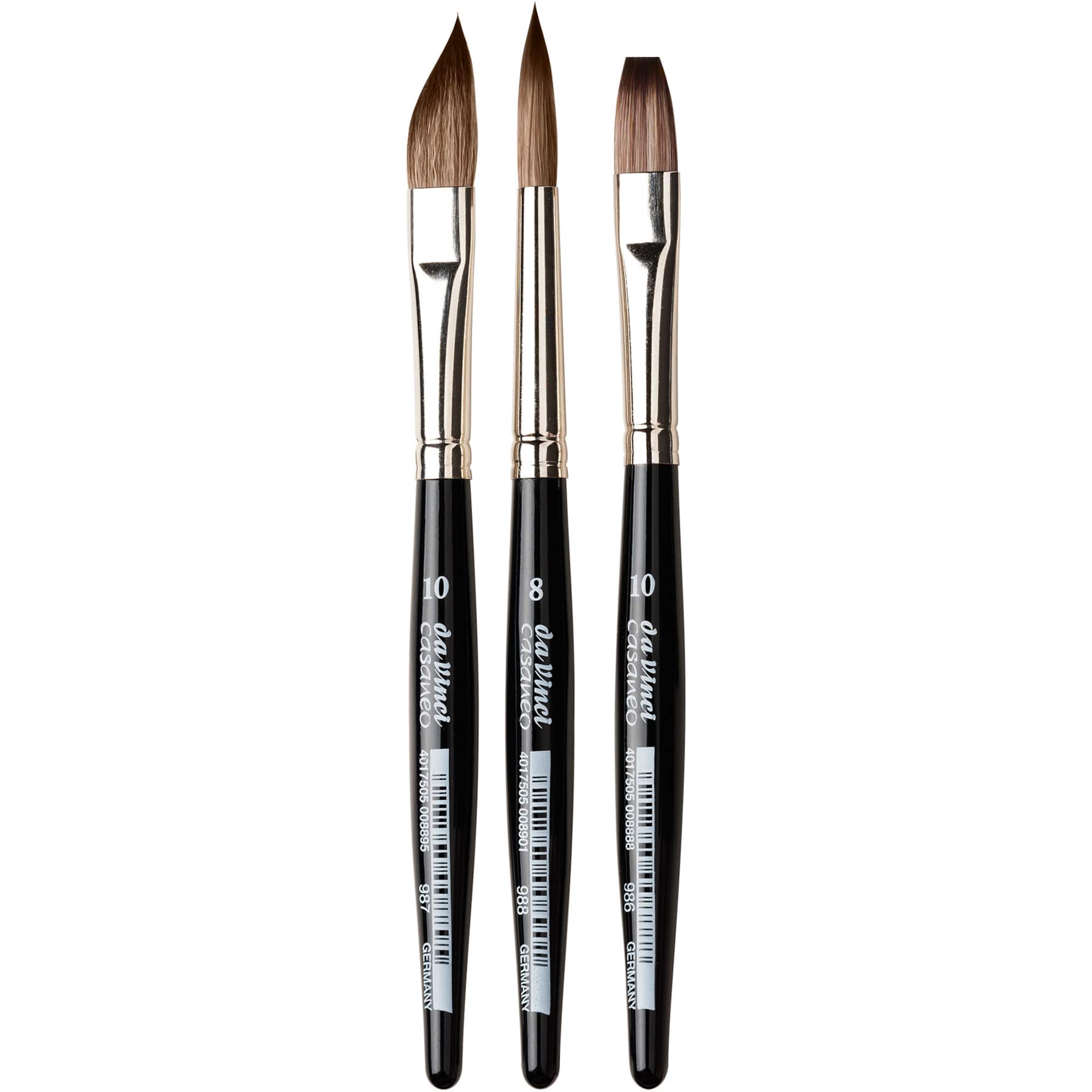 da Vinci CASANEO 3 Piece Synthetic Brush Set